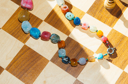 CHUNKY GEMSTONE NECKLACE